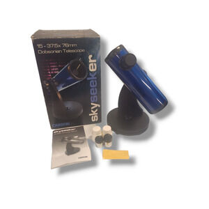 Carson Skyseeker JC-200 Dobsonian Ready to Use Telescope Tabletop Two Eyepieces